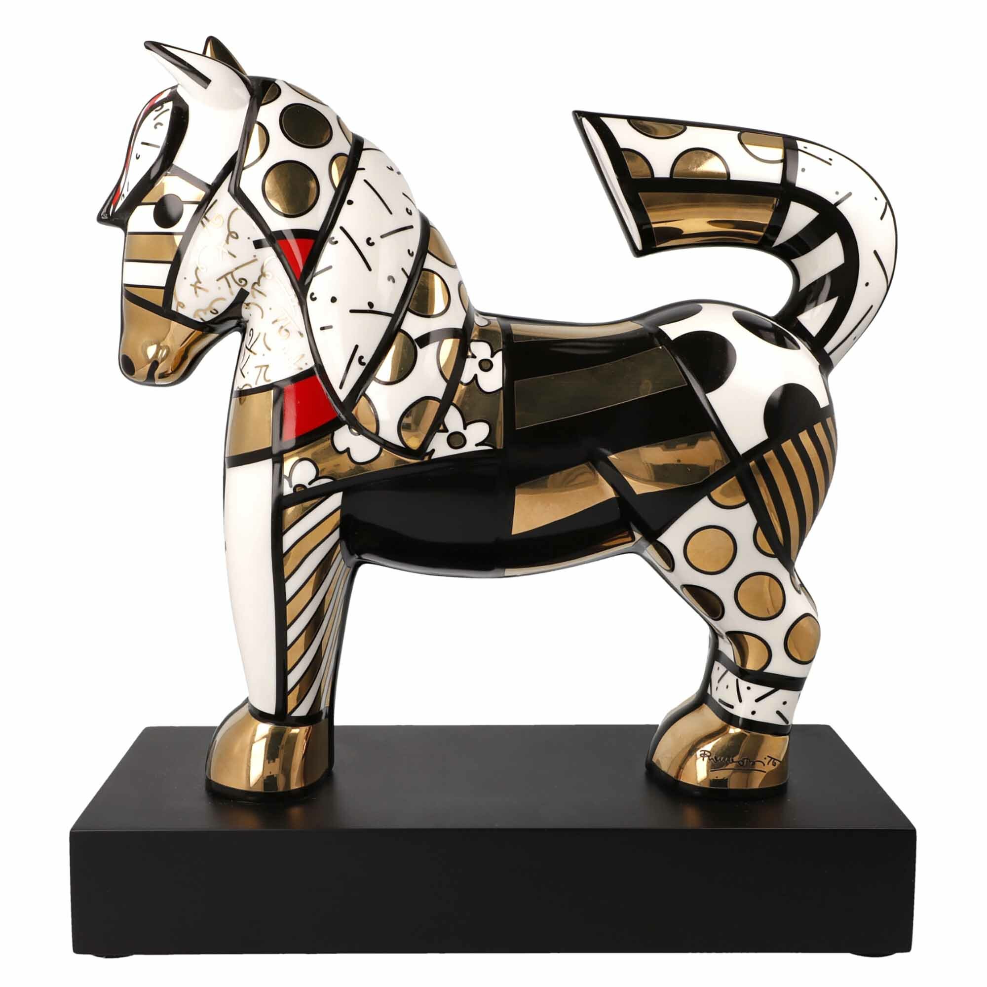 Romero BRITTO Pferd Figur Golden Dancer Limitiert